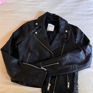 Abercrombie & Fitch Leather Jacket Size Small